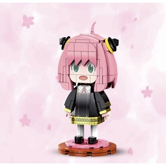 Sunrisepop Official Spy Family Big Head Bricks Anya Forger - Picture 3 of 6